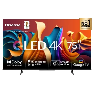 Televisor Hisense QLED 75Q6N | 75" | 4K | Google TV | HDMI | USB | Wi-Fi | Bluetooth