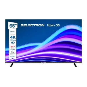 Televisor Selectron S4K-65F00 | Tizen OS | 65" | 4K | HDMI | USB | Wi-Fi | Bluetooth | DVB-T
