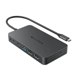 Adaptador Multipuertos Hyper HD7002GL | 7 EN 1 | 4K | HDMI | USB-C/USB-A | 3.5mm | 100W